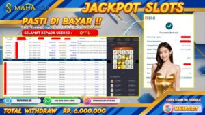 MAHASLOT JACKPOT SLOT MAHJONG WAYS Rp. 6.000.000,- LUNAS