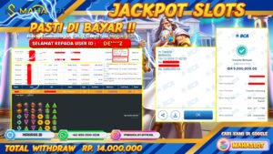 MAHASLOT JACKPOT SLOT GAMES GATES OF OLYMPUS Rp. 14.000.000,- LUNAS