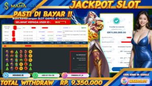 MAHASLOT JACKPOT SLOT GAMES GATES OF OLYMPUS 1000 Rp. 9.350.000,- LUNAS