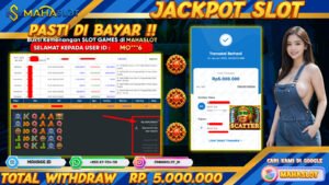 MAHASLOT JACKPOT SLOT GAMES GATES OF AZTEC Rp. 5.000.000,- LUNAS