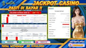 MAHASLOT JACKPOT LIVE CASINO SWEET BONANZA CANDY LAND Rp. 9.900.000,- LUNAS