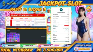 MAHASLOT JACKPOT SLOT GAMES SWEET BONANZA 1000 Rp. 8.500.000,- LUNAS