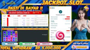 MAHASLOT JACKPOT SLOT GAMES SWEET BONANZA 1000 Rp. 5.000.000,- LUNAS