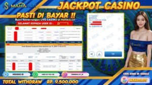 MAHASLOT JACKPOT LIVE CASINO SWEET BONANZA CANDY LAND Rp. 9.500.000,- LUNAS