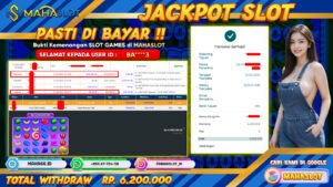 MAHASLOT JACKPOT SLOT GAMES SWEET BONANZA 1000 Rp. 6.200.000,- LUNAS