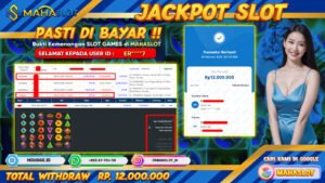 MAHASLOT JACKPOT SLOT GAMES GATES OF OLYMPUS 1000 Rp. 12.000.000,- LUNAS