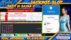 MAHASLOT JACKPOT SLOT GAMES BONANZA GOLD Rp. 6.414.000,- LUNAS