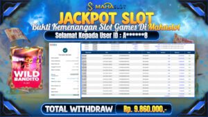 MAHASLOT JACKPOT SLOT GAMES WILD BANDITO Rp. 9.860.000,- LUNAS