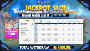 MAHASLOT JACKPOT SLOT GAMES GATES OF OLYMPUS 1000 Rp. 4.500.000,- LUNAS