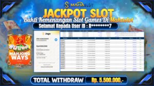 MAHASLOT JACKPOT SLOT GAMES MAHJONG WAYS Rp. 5.500.000,- LUNAS